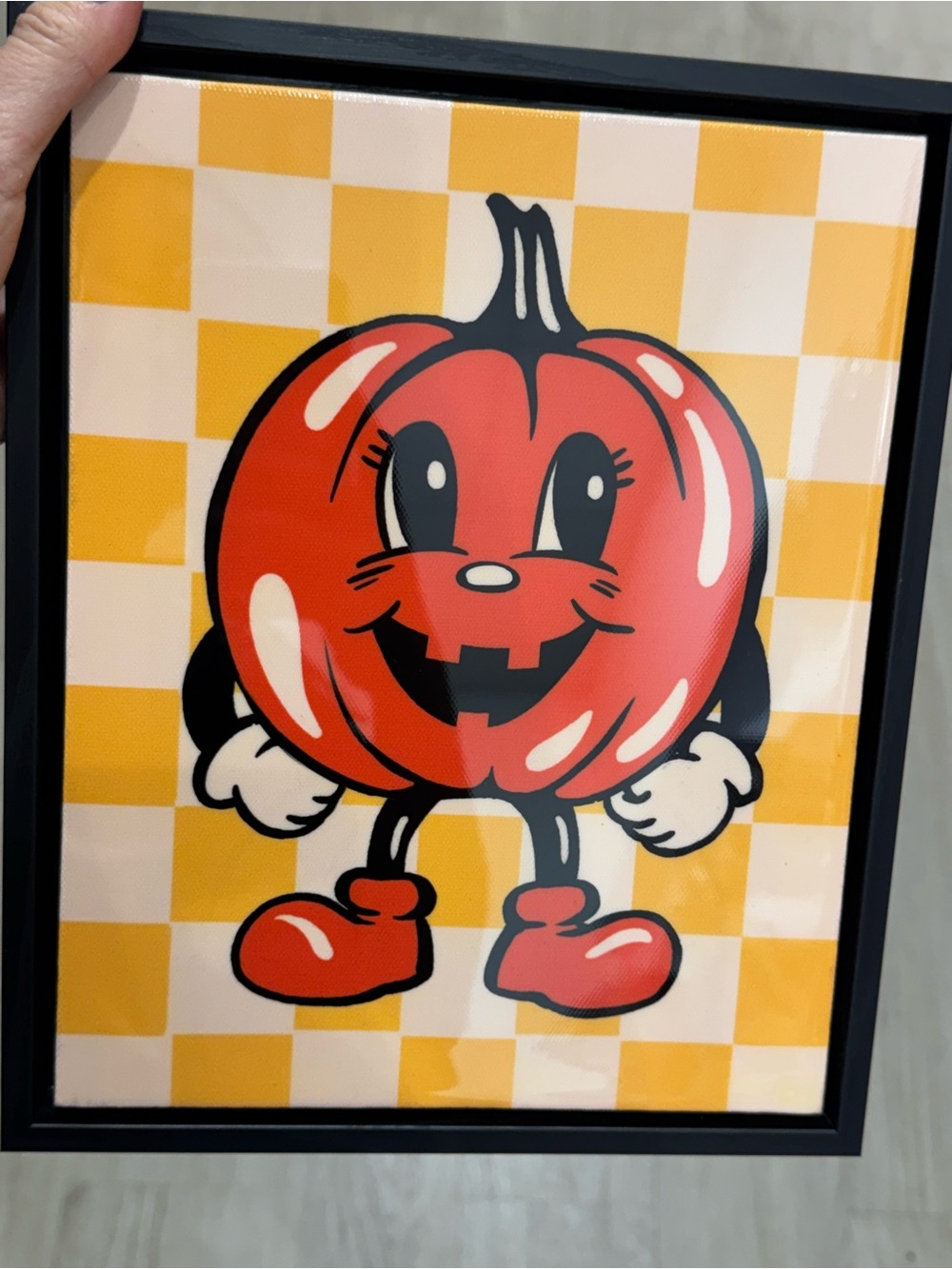 Red Pumpkin Character Wall Art - Home Accents